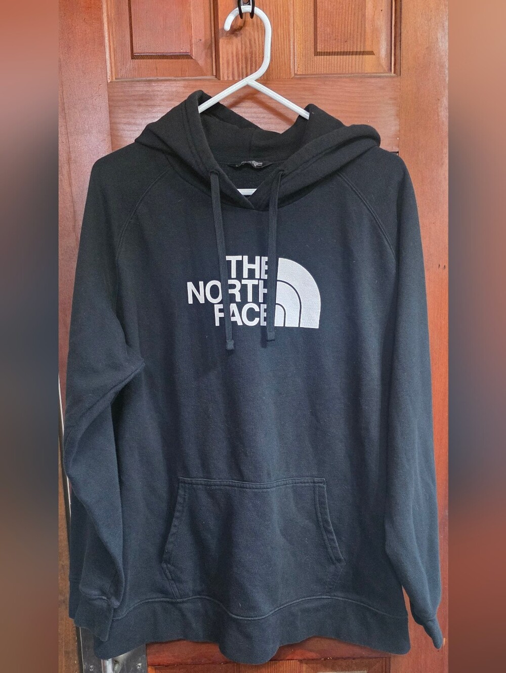 The North Face Black Pullover Hoodie with White Logo